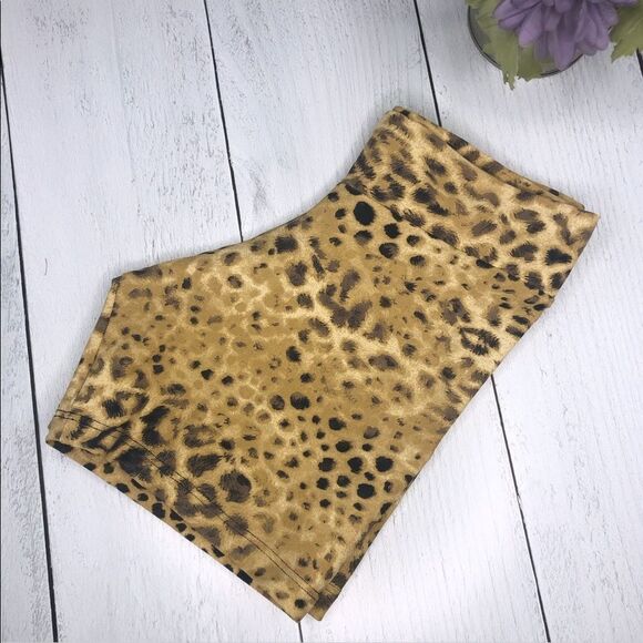 Leopard Second Skin Gym Shorts UK Sz XS - Picture 4 of 8